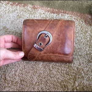 Dior leather wallet   Used  great condition